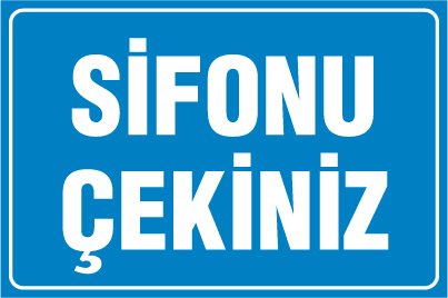 SİFONU ÇEKİNİZ