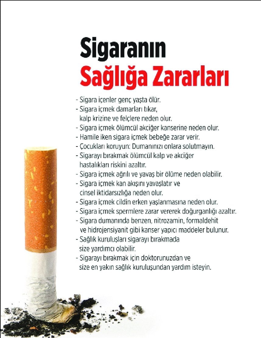 SİGARANIN SAĞLIĞA ZARARLARI
