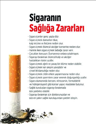 SİGARANIN SAĞLIĞA ZARARLARI