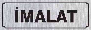 İMALAT 8 X 20 cm - Gümüş Metal 0,5 mm