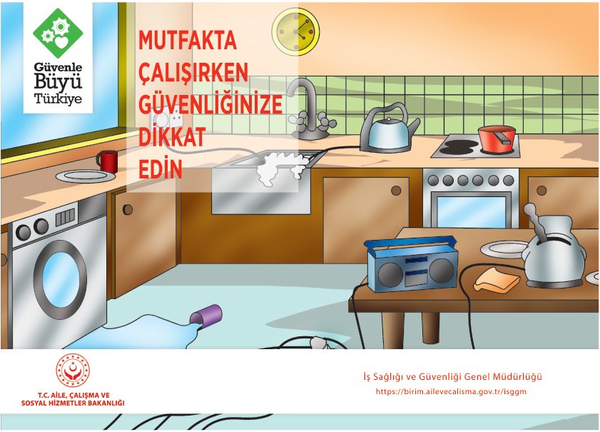 MUTFAKTA ÇALIŞIRKEN GÜVENLİĞİNİZE DİKKAT EDİN