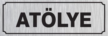 ATÖLYE 8 X 20 cm - Gümüş Metal 0,5 mm