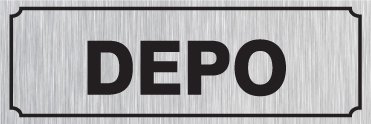 DEPO 15 X 44 cm - Gümüş Metal 0,5 mm