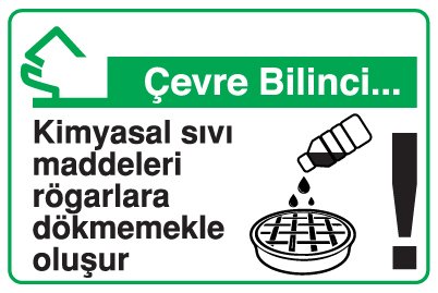 Kimyasal sıvı maddeleri rögarlara dökmemekle oluşur