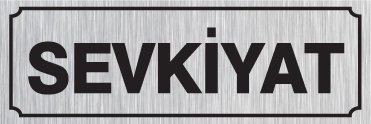 SEVKİYAT 8 X 20 cm - Gümüş Metal 0,5 mm