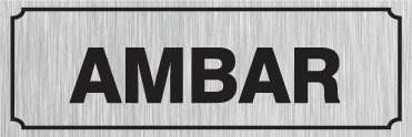 AMBAR 15 X 44 cm - Gümüş Metal 0,5 mm