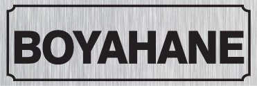 BOYAHANE 15 X 44 cm - Gümüş Metal 0,5 mm