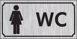 WC 8 X 20 cm - Gümüş Metal 0,5 mm