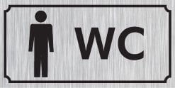 WC 12 X 30 cm - Gümüş Metal 0,5 mm