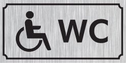 WC 12 X 30 cm - Gümüş Metal 0,5 mm