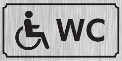 WC 8 X 20 cm - Gümüş Metal 0,5 mm