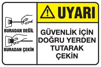 GÜVENLİK İÇİN DOĞRU YERDEN TUTARAK ÇEKİN