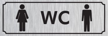 WC 8 X 20 cm - Gümüş Metal 0,5 mm