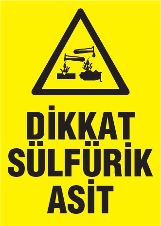 DİKKAT SÜLFÜRİK ASİT