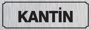 KANTİN 15 X 44 cm - Gümüş Metal 0,5 mm