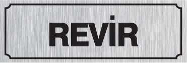 REVİR 15 X 44 cm - Gümüş Metal 0,5 mm