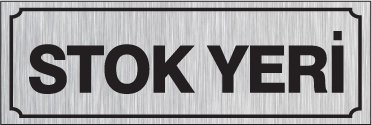 STOK YERİ 12 X 30 cm - Gümüş Metal 0,5 mm