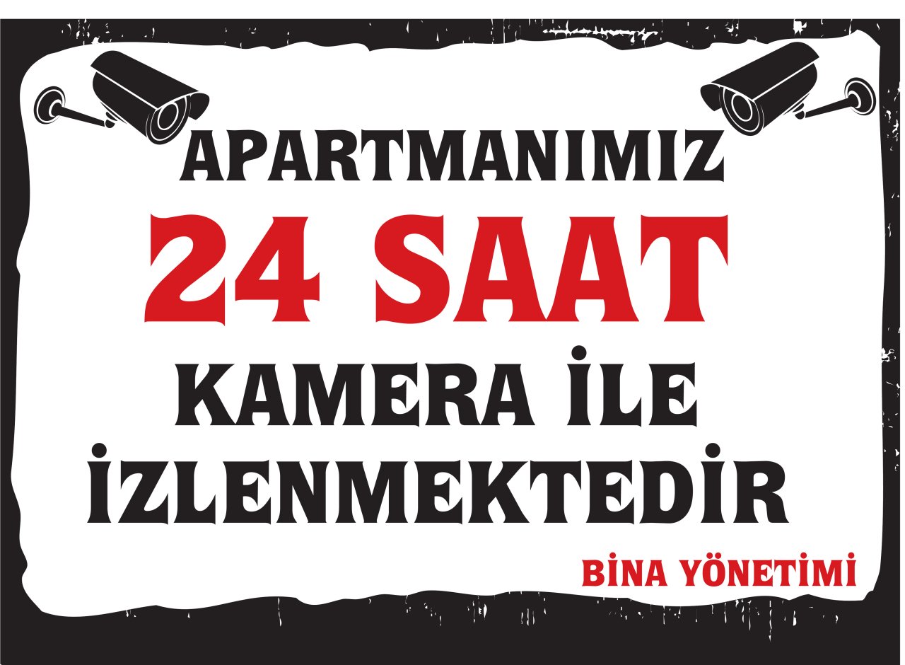 APARTMANIMIZ 24 SAAT KAMERA İLE İZLENMEKTEDİR