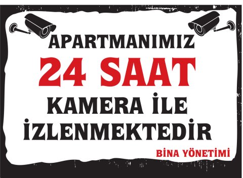 APARTMANIMIZ 24 SAAT KAMERA İLE İZLENMEKTEDİR