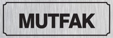 MUTFAK 12 X 30 cm - Gümüş Metal 0,5 mm