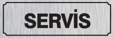 SERVİS 12 X 30 cm - Gümüş Metal 0,5 mm