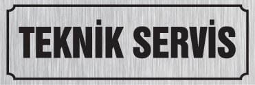 TEKNİK SERVİS 8 X 20 cm - Gümüş Metal 0,5 mm
