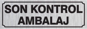 SON KONTROL AMBALAJ 8 X 20 cm - Gümüş Metal 0,5 mm