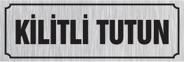 KİLİTLİ TUTUN 8 X 20 cm - Gümüş Metal 0,5 mm