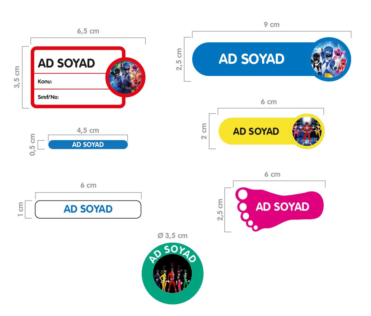 POWER RANGERS ORTA PAKET
