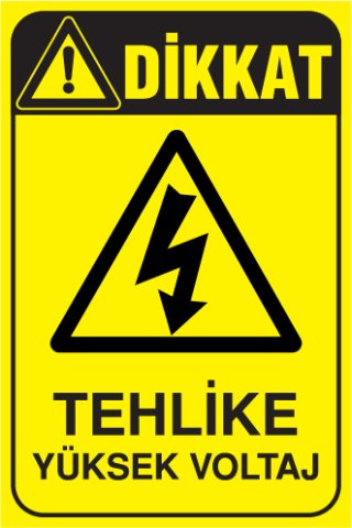 TEHLİKE YÜKSEK VOLTAJ